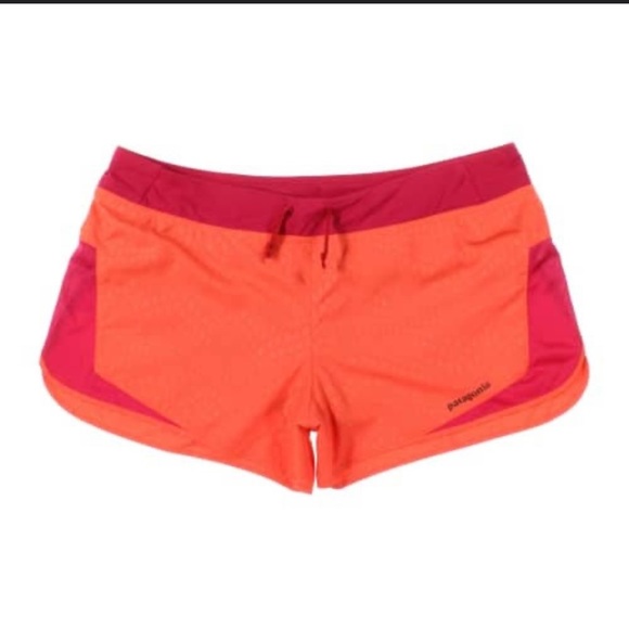 Patagonia Women's Athletic Shorts - Red and Orange - Picture 2 of 11